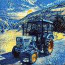 Tractor Deutz D3006 in Styl door van Gogh van Christian Lauer thumbnail