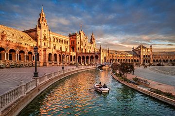 Plaza de Espana in Seville, Spain by Michael Abid