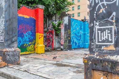 Kunst op straat te Kota Kinabalu