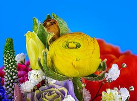Colorful bouquet with spring flowers by ManfredFotos