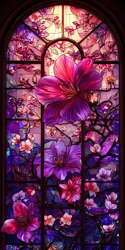 Bloemen Glas In Lood