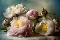 Blumen - Pfingstrose - Stillleben von Joriali Fotografie und Gemälde Miniaturansicht
