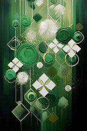 Abstraktes Grün von Bert Nijholt