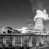 Kernkraftwerk Emsland- Panorama schwarzweiss von Frank Herrmann