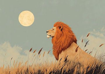 Löwe "Löwenruhe: The silent power of the king"