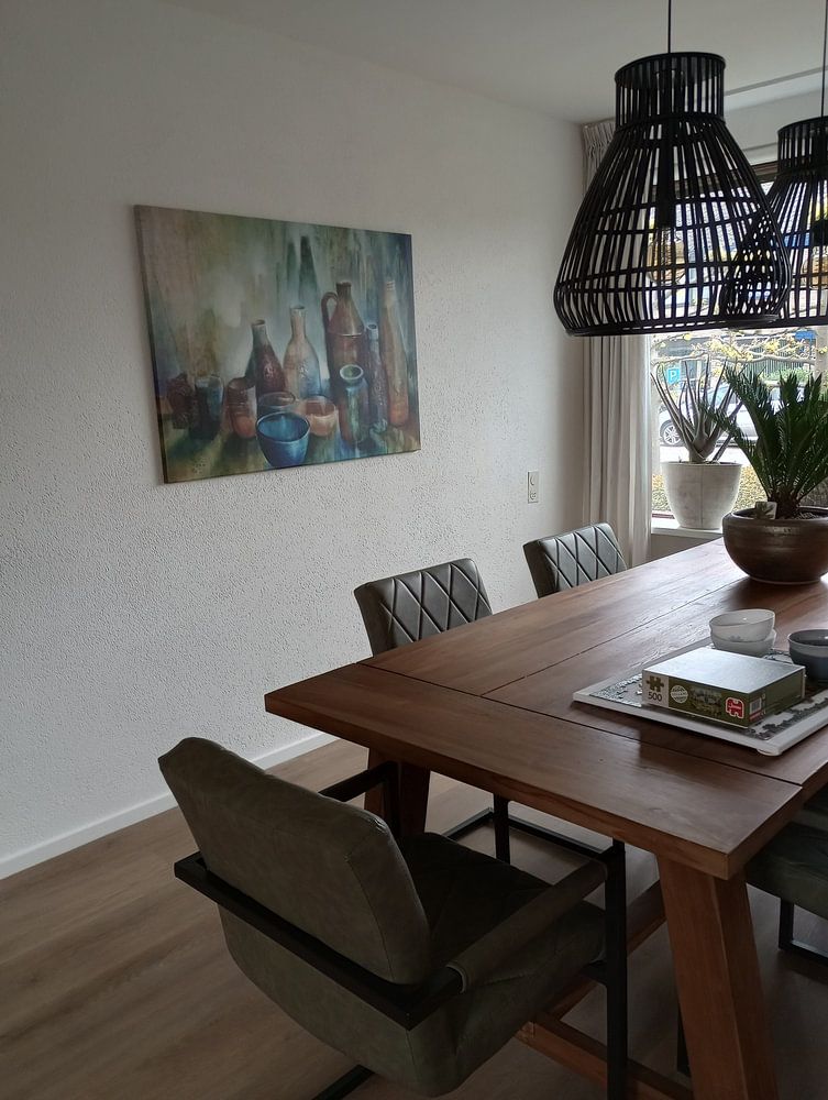 Stilleven met blauwe kom van Annette Schmucker