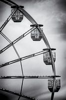 Ferris Wheel in Minimal Vintage Black and White