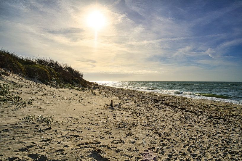 On the sandy beach of the Baltic Sea coast by Martin Köbsch