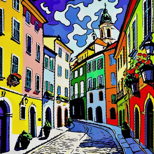 Reizen in Europa, motief 4 van zam art