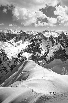 Bergwereld bij Chamonix van Christian Müringer