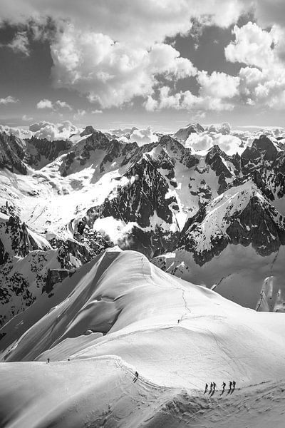 Bergwereld bij Chamonix van Christian Müringer