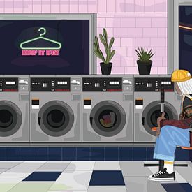 cyber punk laundromat von Sfez