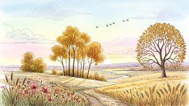 Autumn Meadow Walk by Markus Gann
