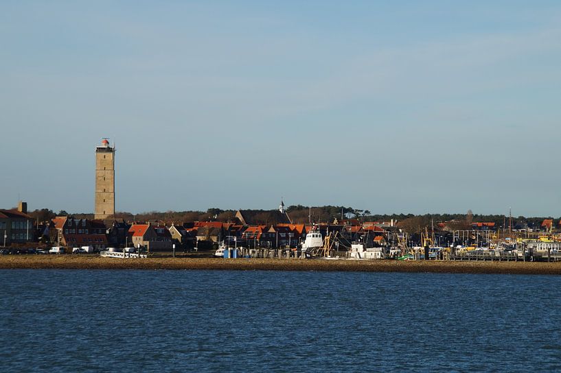 view of West-Terschelling and Brandaris by Maurits Bredius