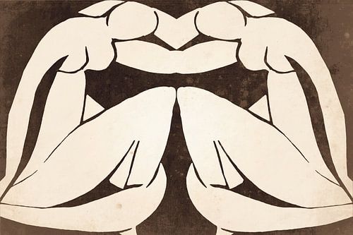 Expressionistisch naakt geïnspireerd door Matisse VII