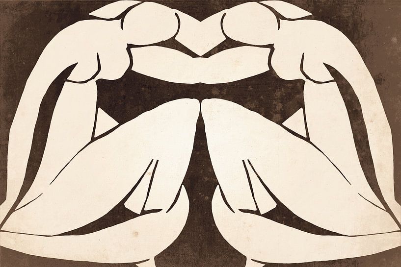 Expressionist Nude Inspired by Matisse VII by Mad Dog Art