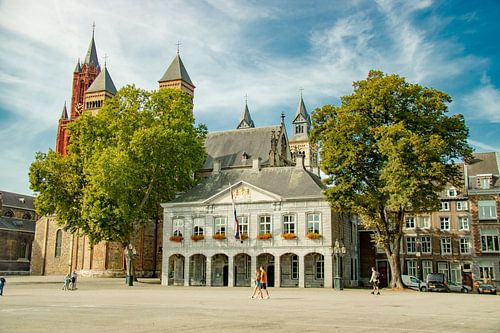 Vrijthof, Maastricht am Sommertag