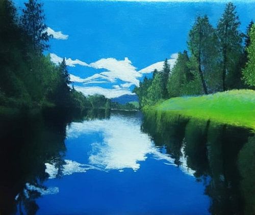 Realistisch groen bos