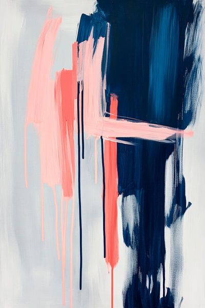 Colourful currents - abstract harmony by Poster Art Shop