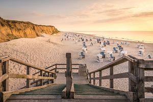 Avondstemming bij de Rote Kliff, Sylt van Christian Müringer