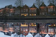Diepswal in Dokkum in het avondlicht, reflectie by Tim Groeneveld thumbnail