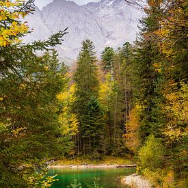 eibsee blauw Garmisch-Partenkirchen van Tim Lee Williams