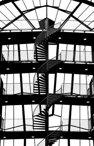 Way Up (Silhouet Trap in zwart-wit)