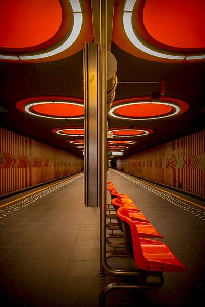 Photography Belgium Architecture - The LIne 6 metro station Pannenhuis in Brussels by Ingo Boelter