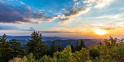 Zonsondergang in het Nationaal Park Zwarte Woud