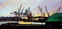 Blick zum Hansahafen von Peter Norden Miniaturansicht