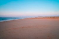 the beach in blue sky