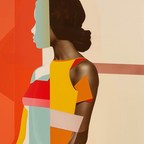 Shadow Play: A Fusion of Colour and Form