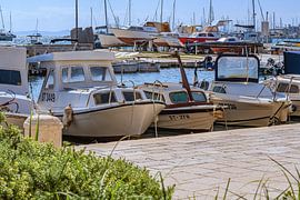 Kroatië : Uitzicht op de haven van Split van Photoart-Naegele