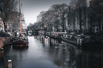 Amsterdam en noir et blanc