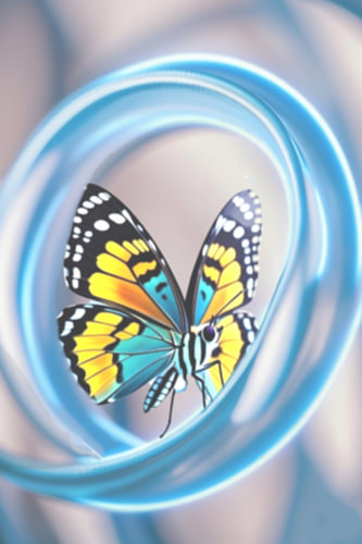 The Ring of Infinity and the Free Butterfly