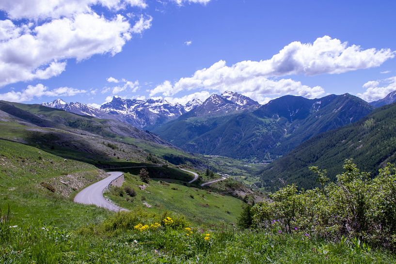 Mountain landscape in France with clouds by Ingrid van Sichem