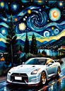 De Nissan GT-R R35 - editie Sterrennacht van MIROKKU thumbnail