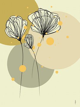 Summer flowers in warm rain by Ankie Kooi