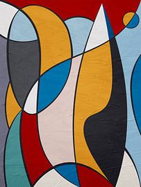 ABSTRACT GEOMETRIC ART IN MODERN COLOURS by Online Arts