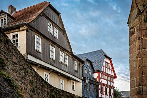 Historisch Marburg aan de Lahn in Hessen