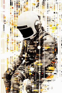Glitch Spaceman by But First Framing