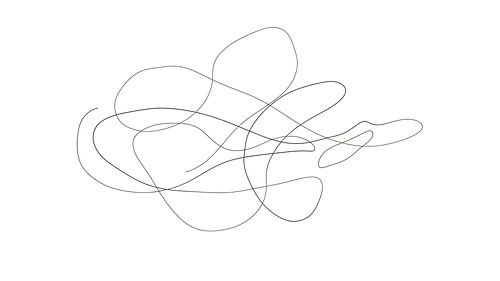 Vloeiende paden: Minimalistische abstracte doorlopende lijnkunst