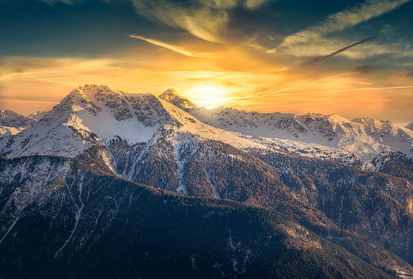 Berge im Winter von Yann Mottaz Photography