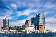 Kehrwiederspitze in the Port of Hamburg Germany by Dieter Walther thumbnail