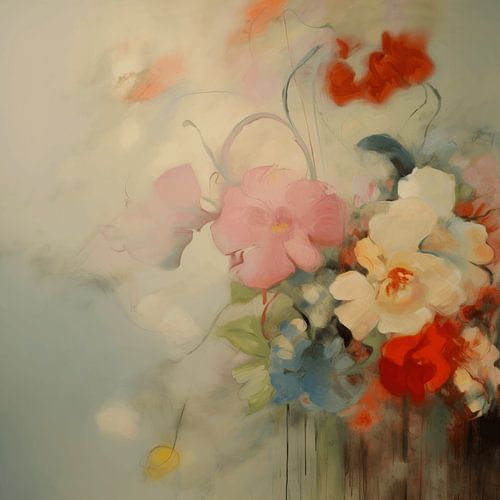 Fleurs aux couleurs pastel