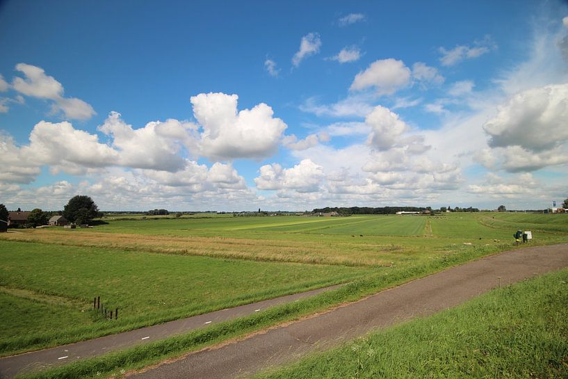Weite Ansicht über den Zuidplaspolder in Moordrecht, die Niederlande. von André Muller