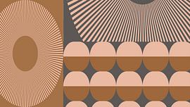 70s Retro boho kunst I van Dina Dankers