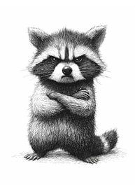 Waschbär - Zorn im Fell