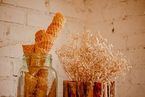 Eiswaffeln im Glas – Gemütliches Küchen Stillleben