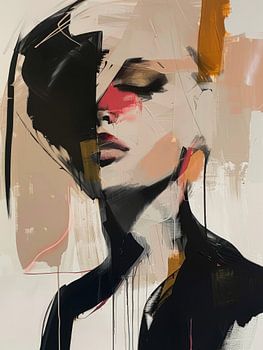 Modernes und abstraktes Porträt